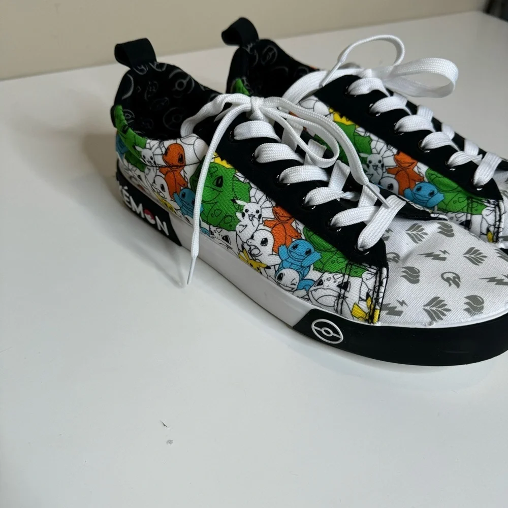 Ground Up Men’s Pokemon Lace Up Low Top Canvas Sneaker Shoes Size 10